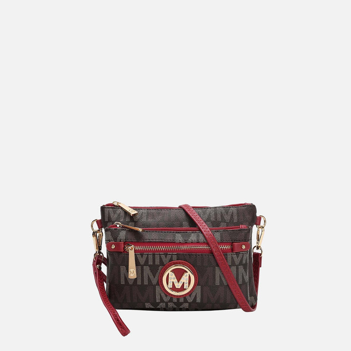 Beige MKF Collection By Mia K Camren Signature Crossbody Bag