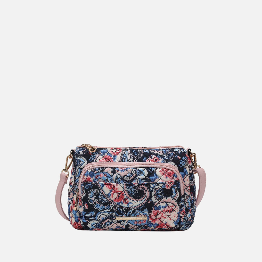 Floral Blue MKF Collection By Mia K Rosalie Crossbody Bag