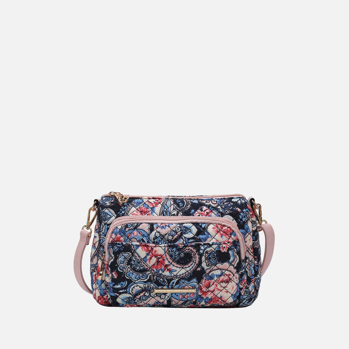 Floral Blue MKF Collection By Mia K Rosalie Crossbody Bag