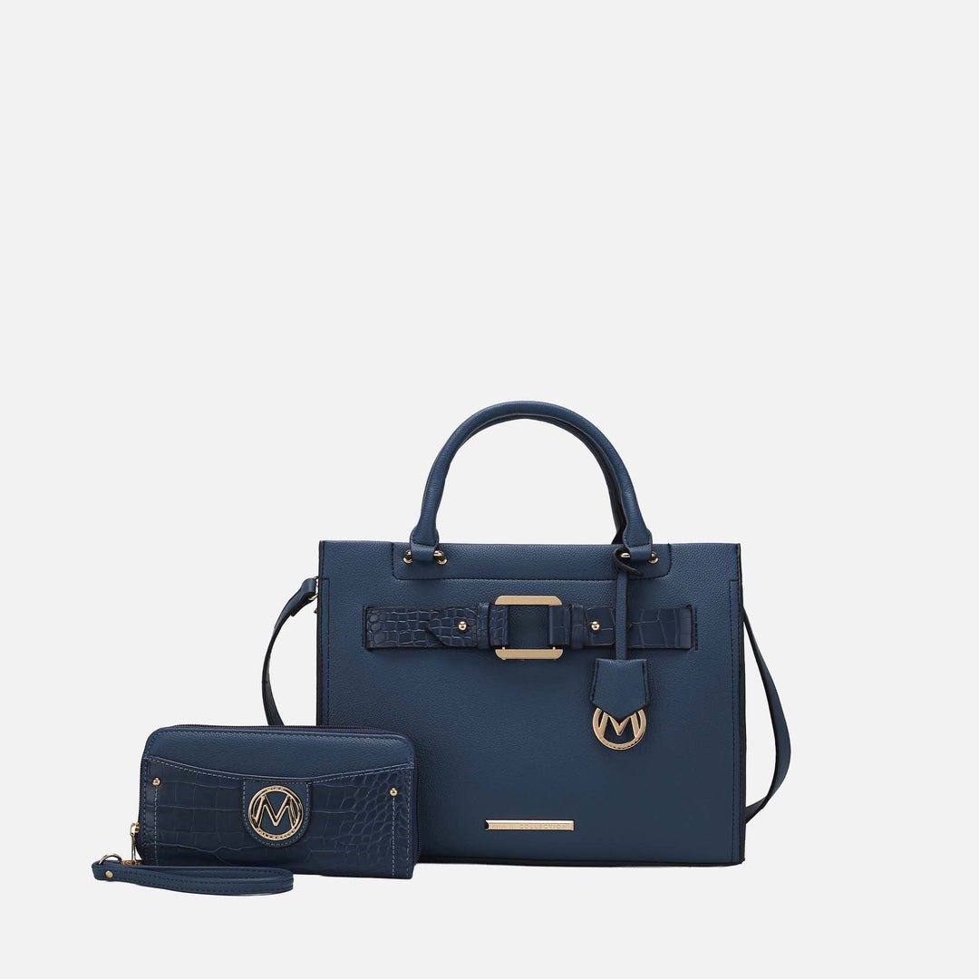 MKF Collection By Mia K Virginia Tote Bag And Wallet Set