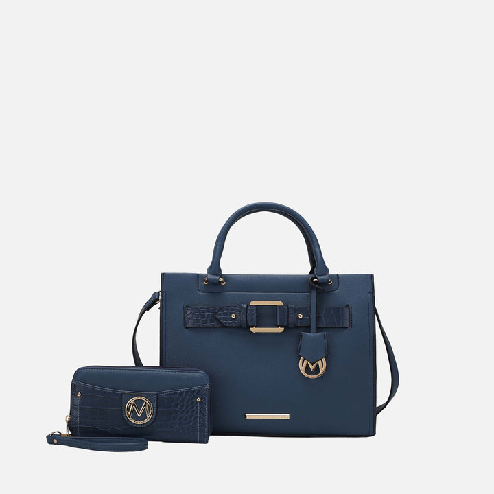 MKF Collection By Mia K Virginia Tote Bag And Wallet Set