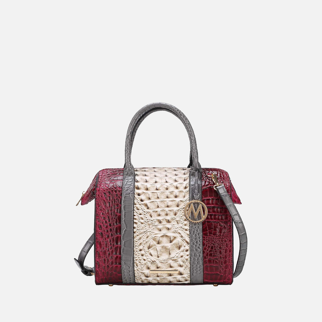 Croco Saffron MKF Collection By Mia K Ember Shoulder Bag