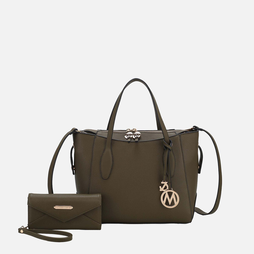 Golden Poppy MKF Collection By Mia K Bruna Tote Bag And Wallet Set