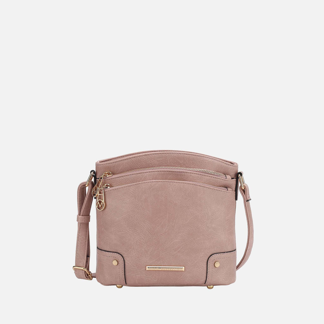 Wine MKF Collection By Mia K Kenya Crossbody Bag