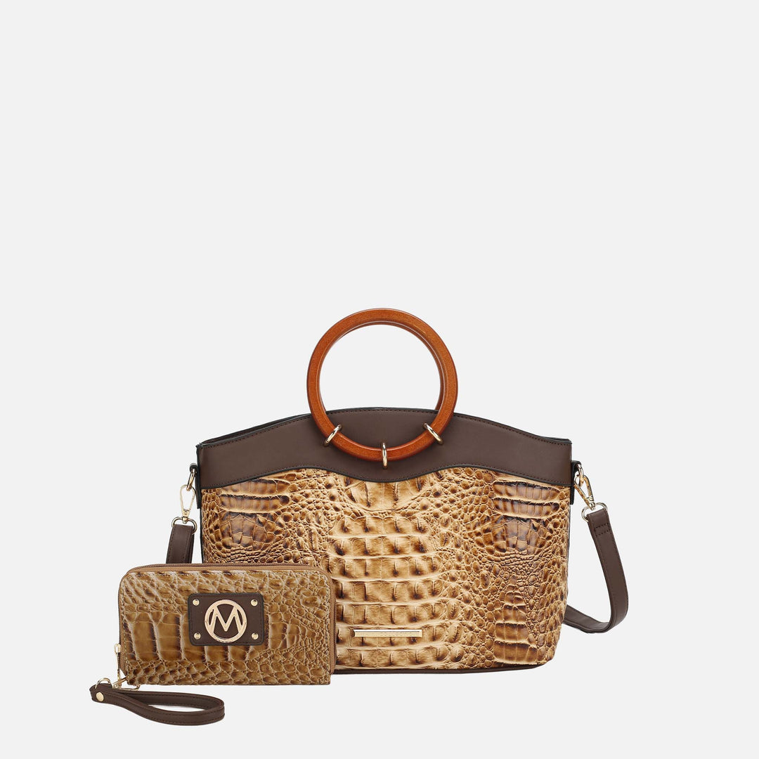 MKF Collection By Mia K Phoebe Tote Bag And Wallet Set
