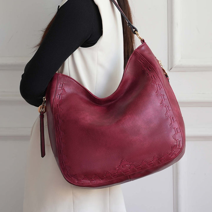 Dusty Rose MKF Collection By Mia K Lucille 2Pcs Shoulder And Wallet