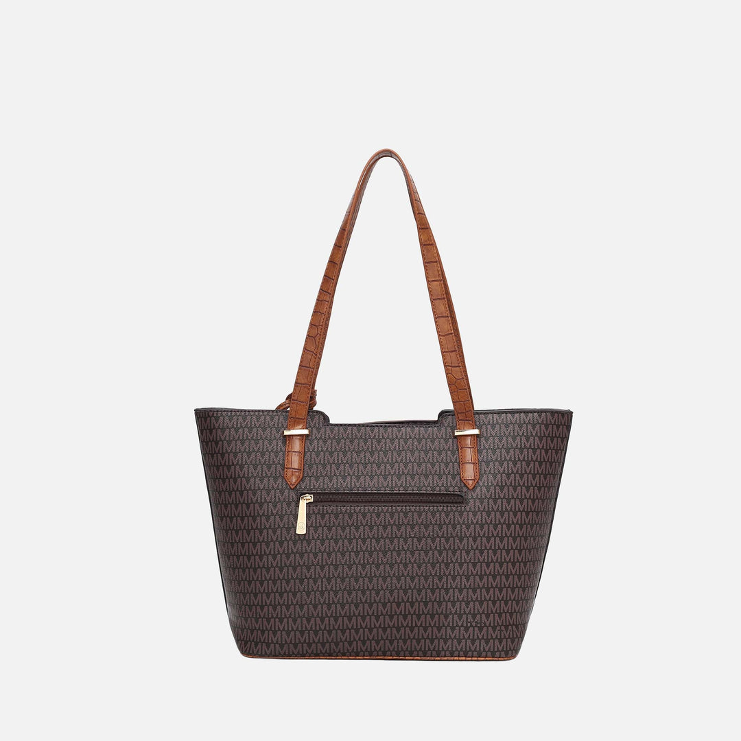 Burgundy MKF Collection By Mia K Lippa M Signature Tote And Set