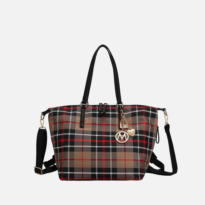 Navy MKF Collection By Mia K Layla Convertible Weekender