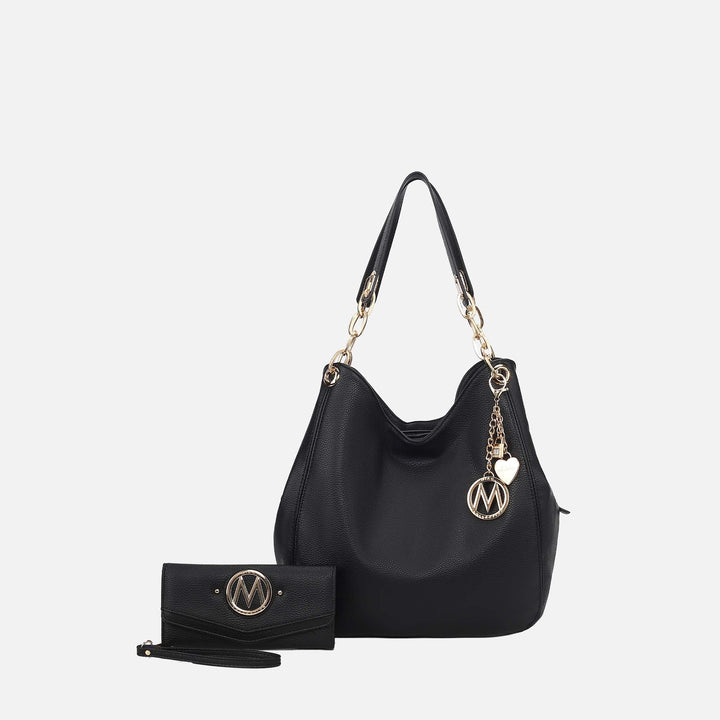 MKF Collection By Mia K Ashley Hobo Bag And Wallet Set