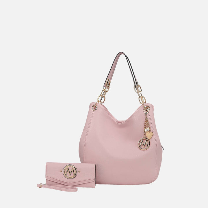 MKF Collection By Mia K Ashley Hobo Bag And Wallet Set