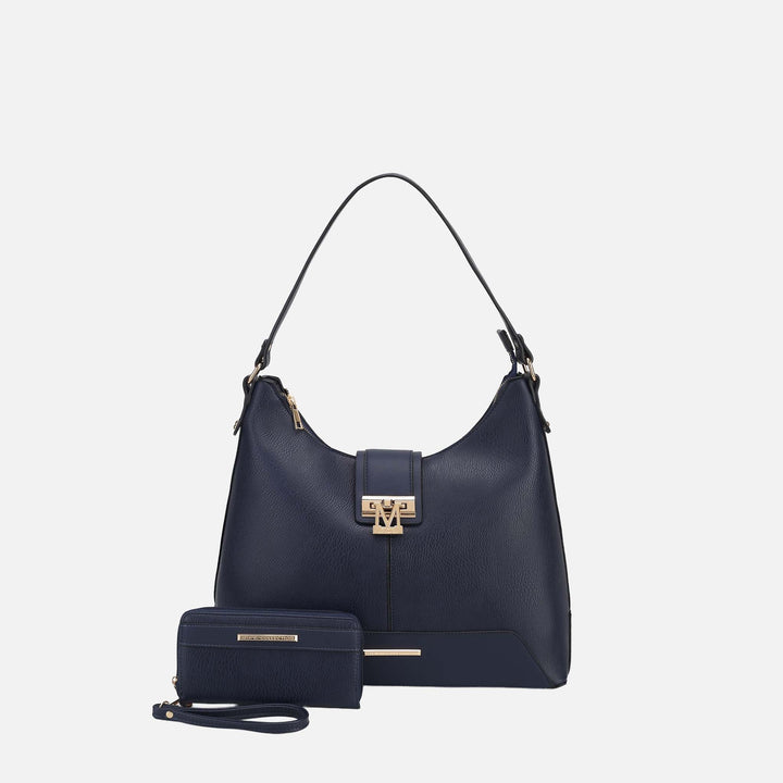 MKF Collection By Mia K Graciela Solid Hobo Bag And Set