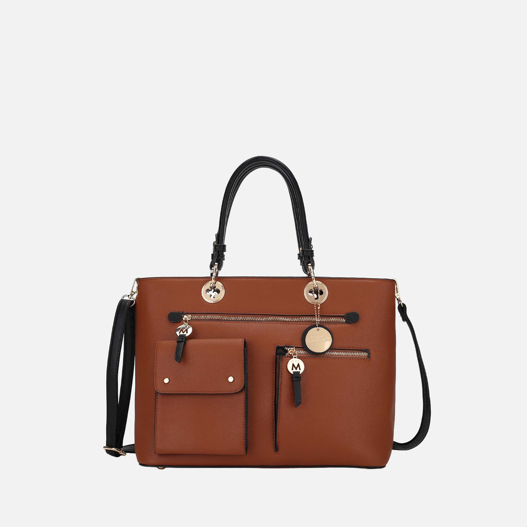 Cognac Brown MKF Collection By Mia K Julia Shoulder Bag