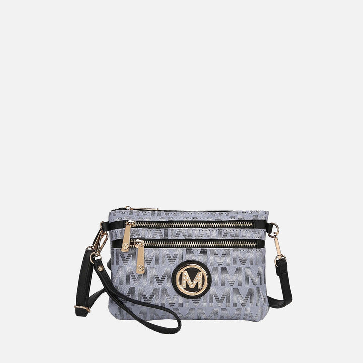White MKF Collection By Mia K Helen Signature Phone Crossbody Bag