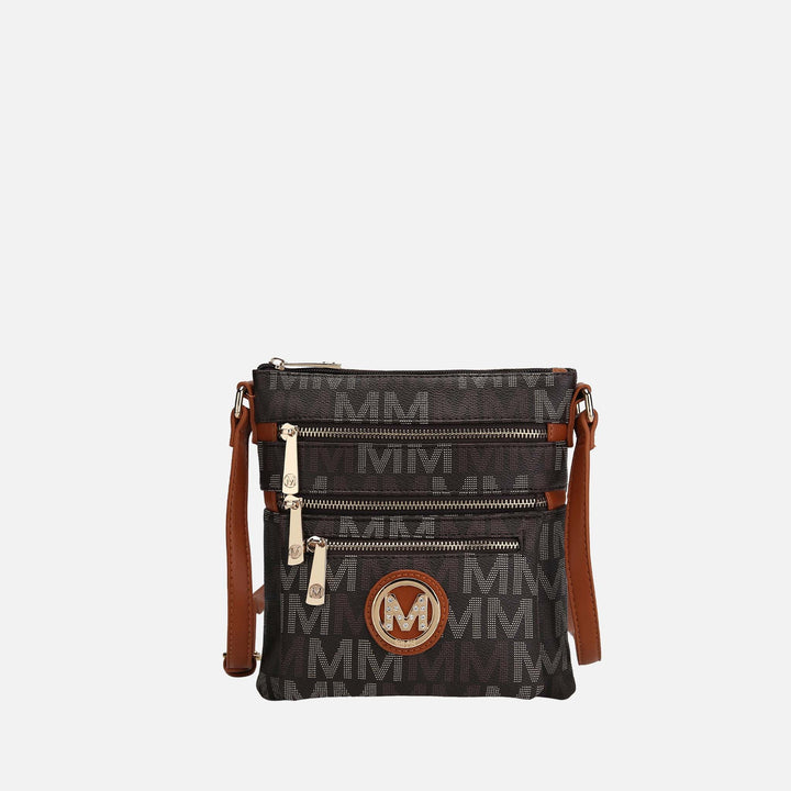 Wine MKF Collection By Mia K Beatrice Signature Crossbody Bag
