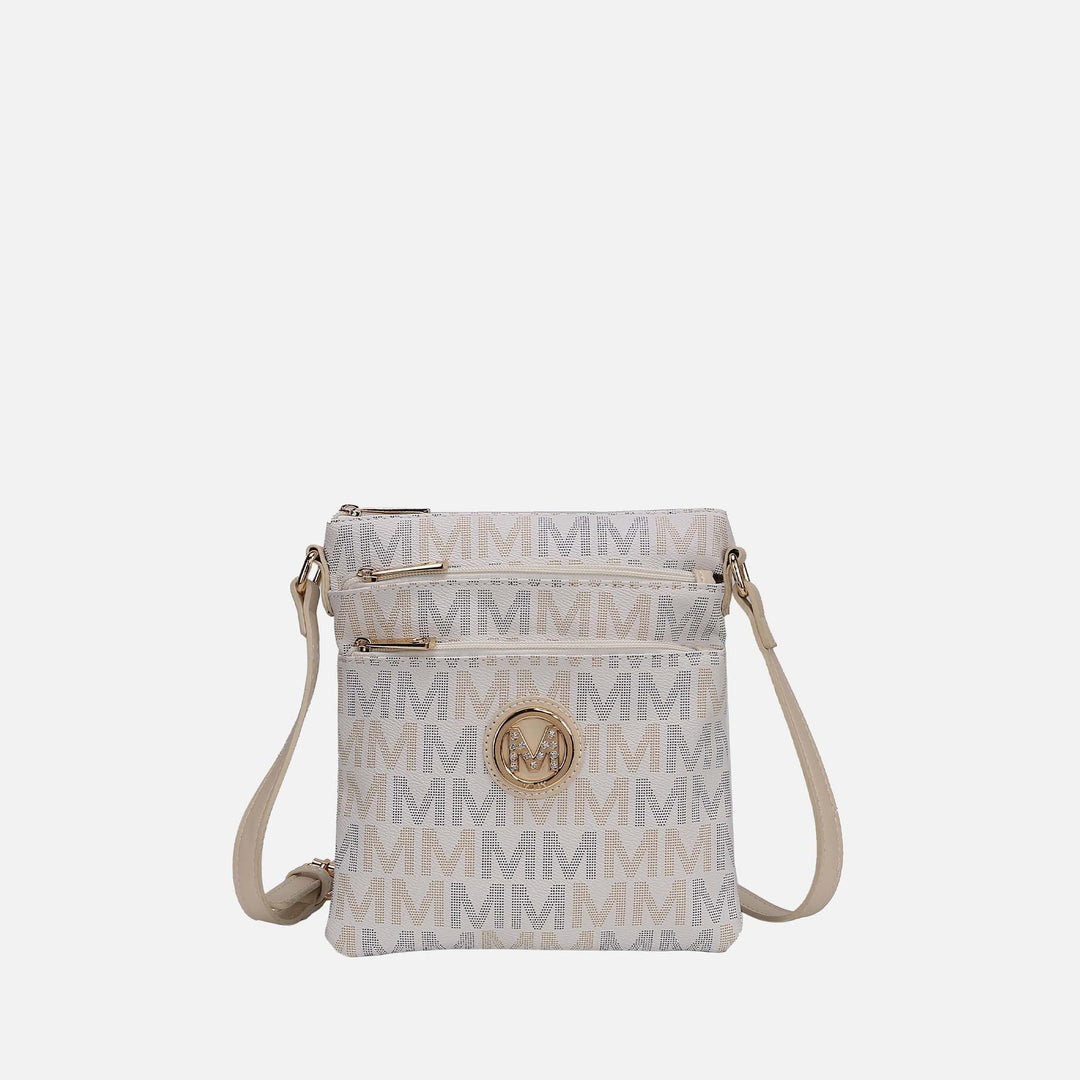 Taupe MKF Collection By Mia K Lemuel Signature Crossbody Bag