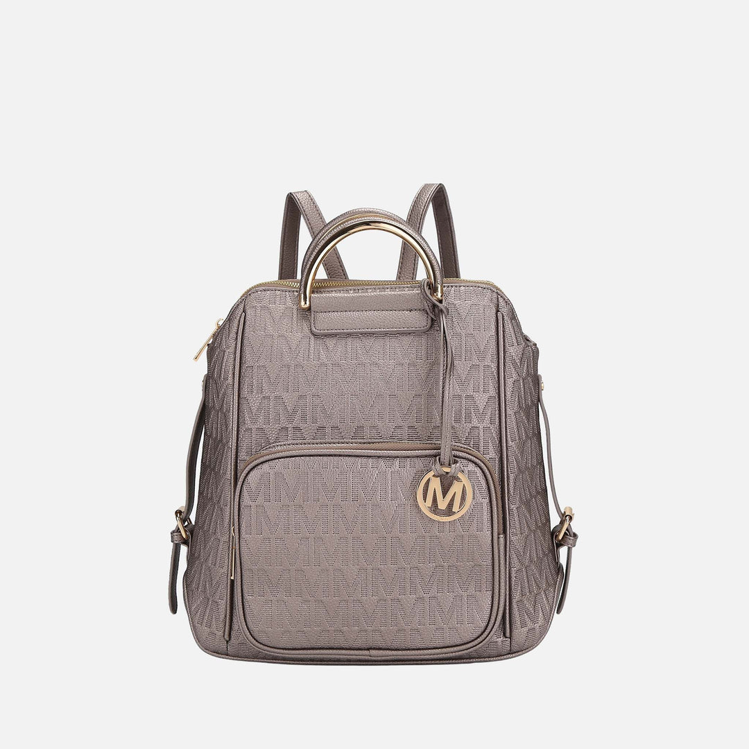 Mustard MKF Collection By Mia K Torra Signature Backpack