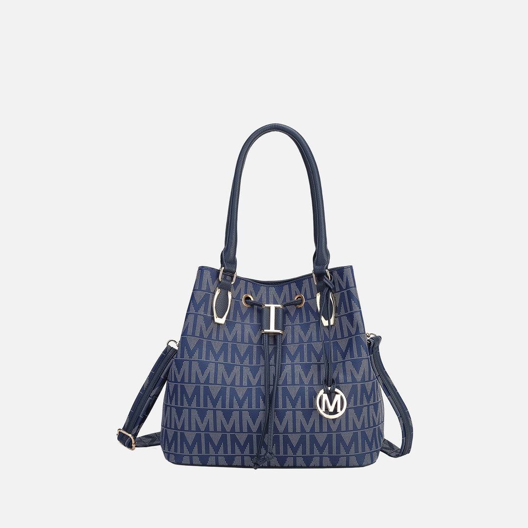 Burgundy MKF Collection By Mia K Jane Signature Bucket Bag