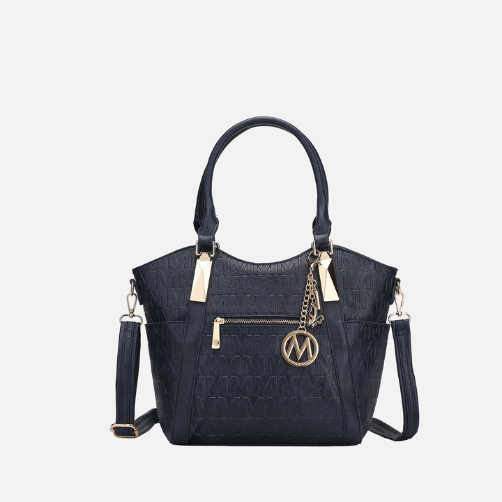 Pewter MKF Collection By Mia K Lucy Signature Tote Bag