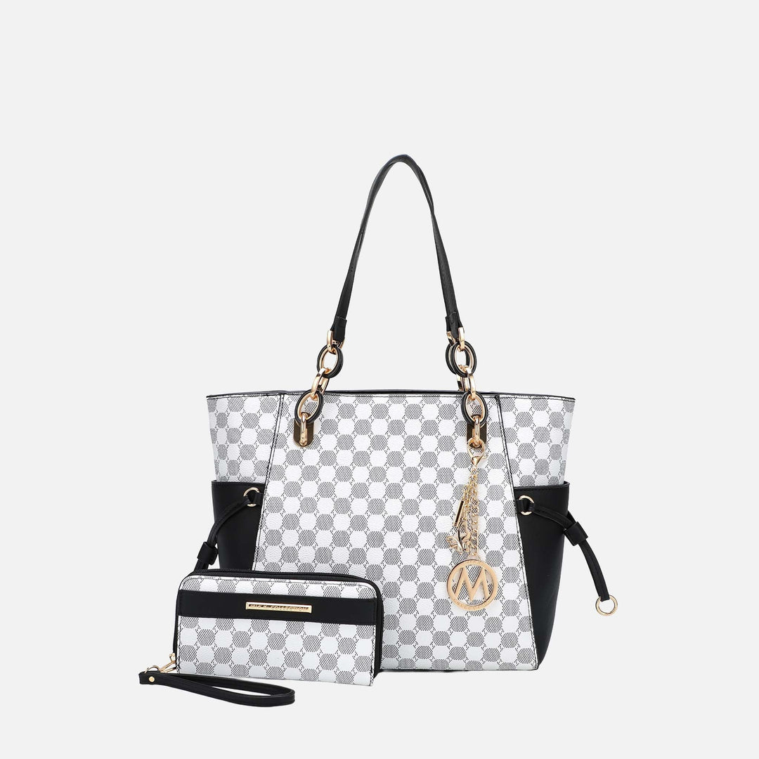 Midnight Blue MKF Collection By Mia K Xenia Tote Bag And Set