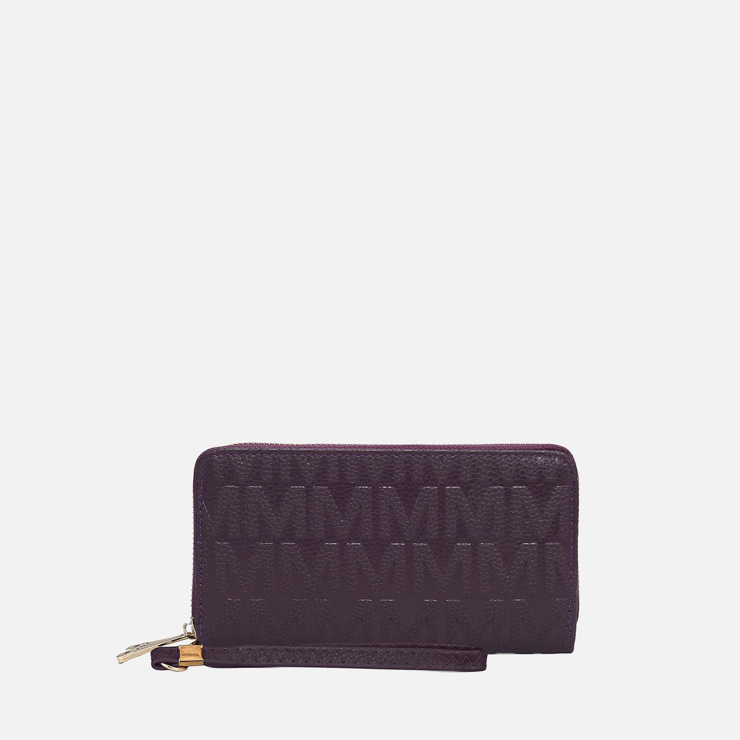 Pewter MKF Collection By Mia K Aurora Signature Wallet