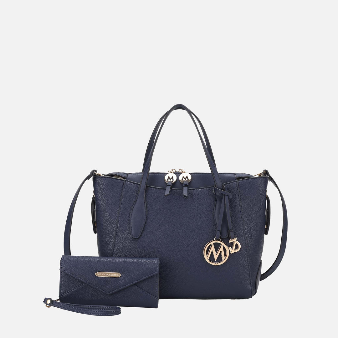 Taupe MKF Collection By Mia K Bruna Tote Bag And Wallet Set