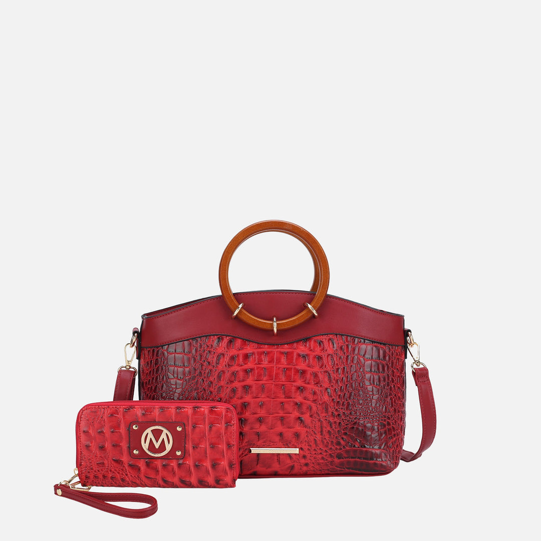 MKF Collection By Mia K Phoebe Tote Bag And Wallet Set