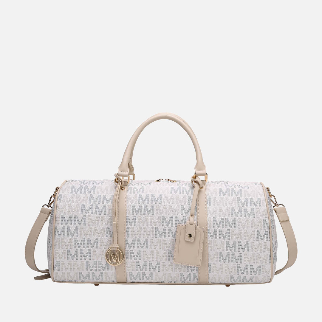 White MKF Collection By Mia K Jovani Signature Weekender