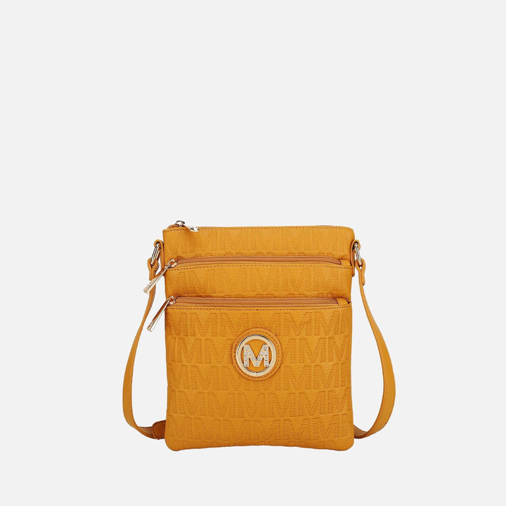 Pewter MKF Collection By Mia K Lennit Signature Crossbody Bag
