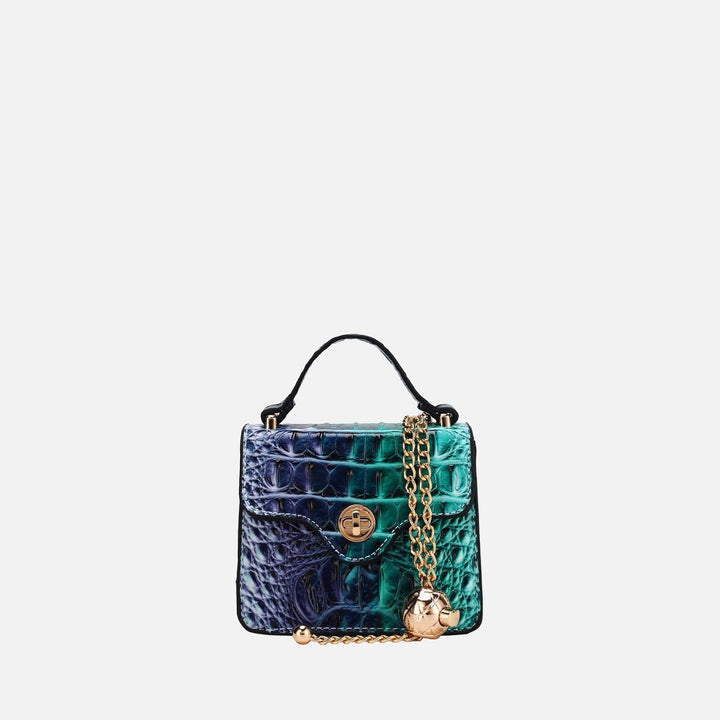 Croc Blue MKF Collection By Mia K River Mini Crossbody Bag