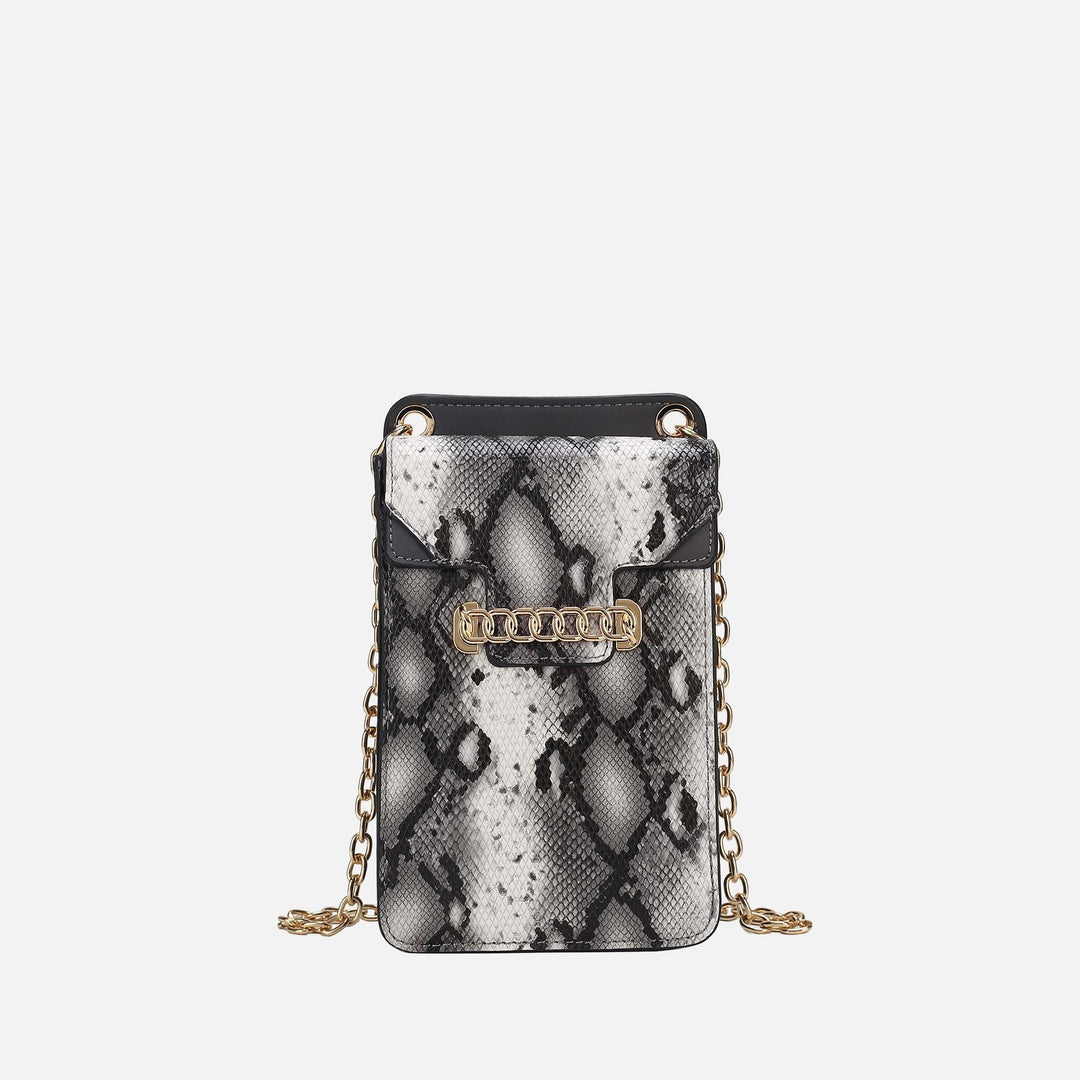 Snake Fuschia MKF Collection By Mia K Yael Phone Crossbody Handbag