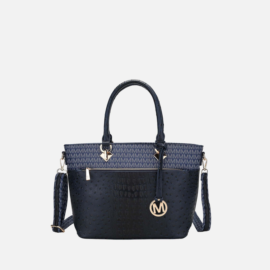 Purple MKF Collection By Mia K Grace Signature Tote Bag
