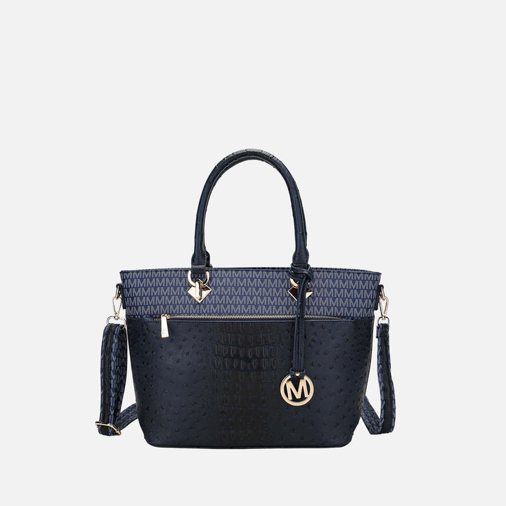 Purple MKF Collection By Mia K Grace Signature Tote Bag