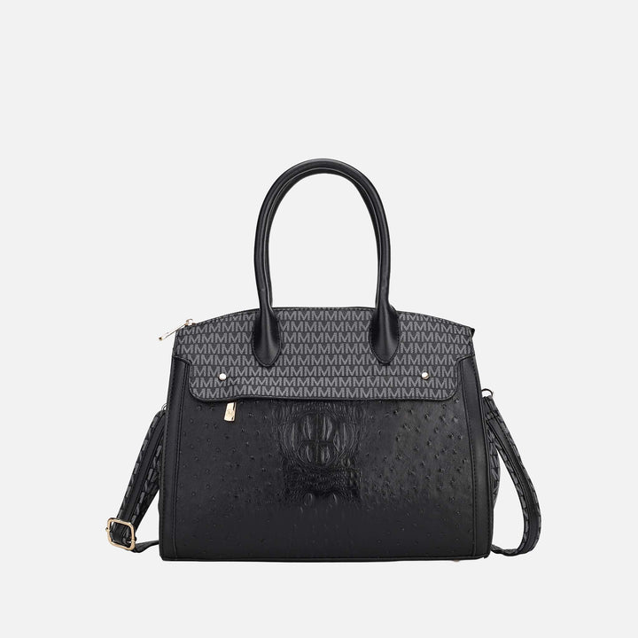 White MKF Collection By Mia K Reidy Signature Tote Bag