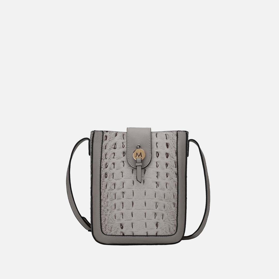 Croco Red MKF Collection By Mia K Molly Crossbody Bag