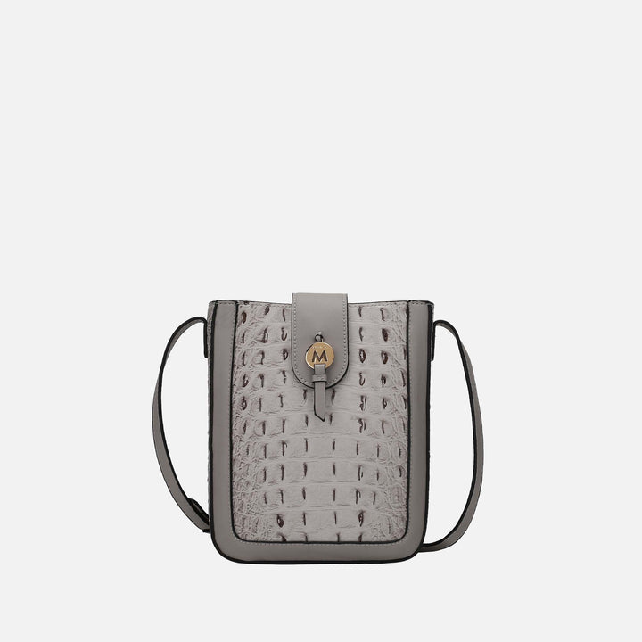 Croco Red MKF Collection By Mia K Molly Crossbody Bag