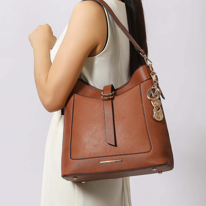 Denim Blue MKF Collection By Mia K Geneva Shoulder Bag