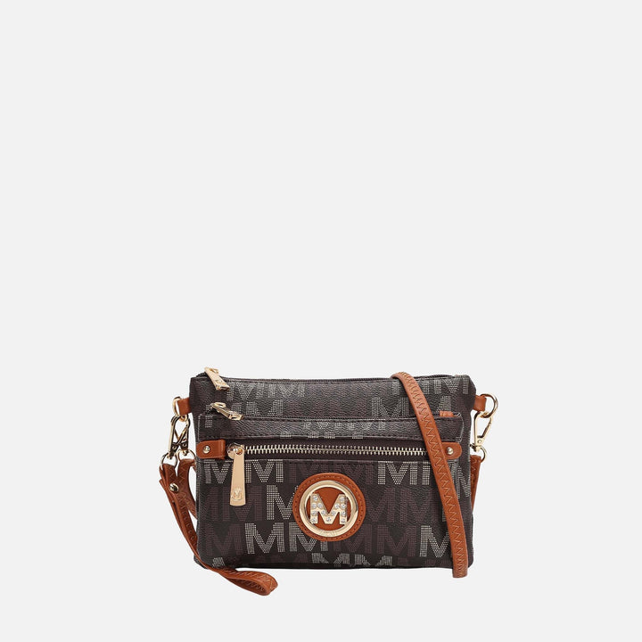 Burgundy MKF Collection By Mia K Camren Signature Crossbody Bag