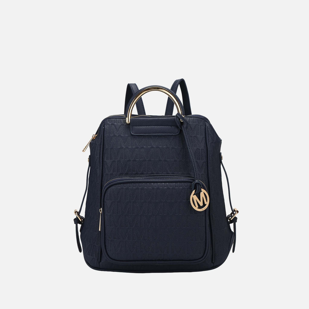 Midnight Blue MKF Collection By Mia K Torra Signature Backpack