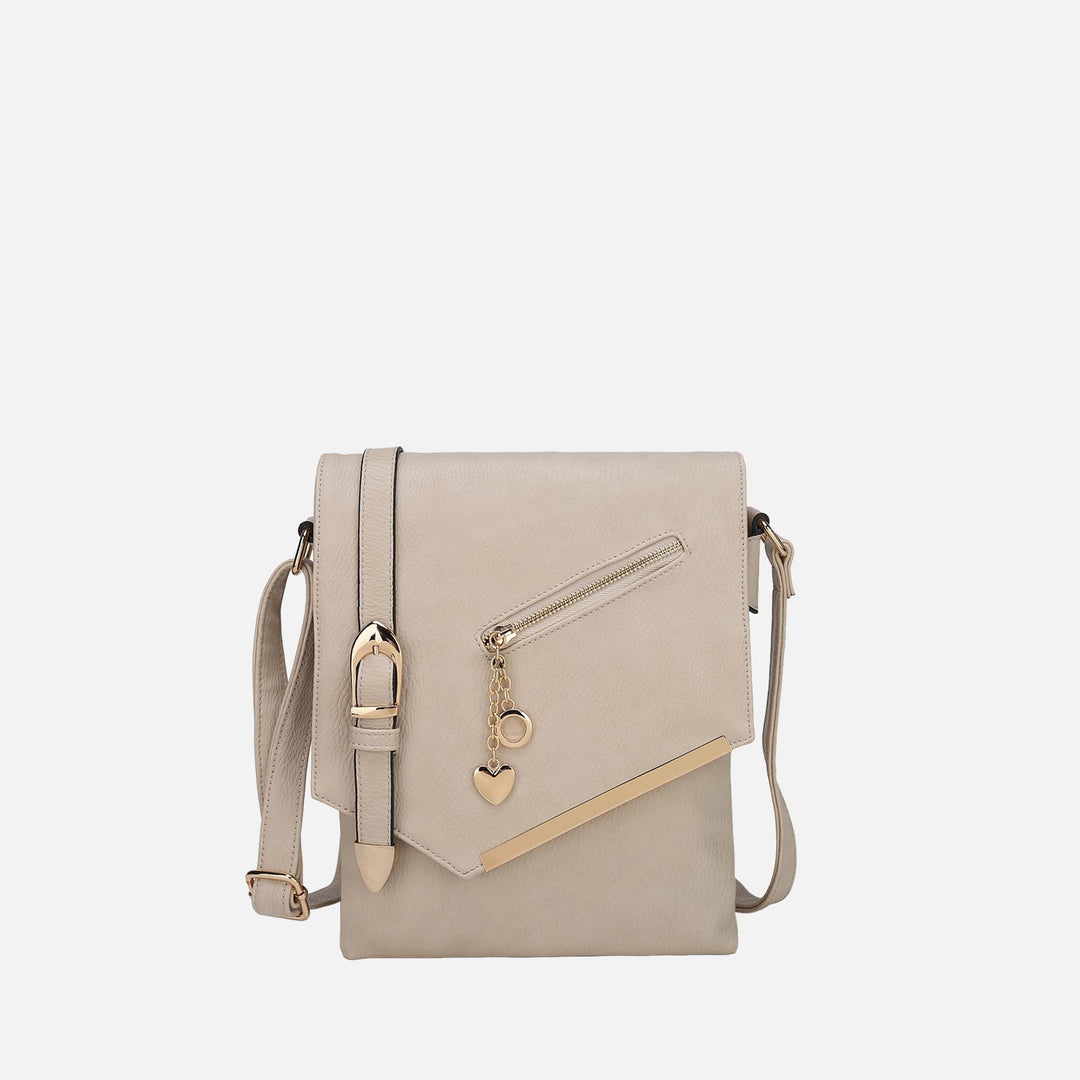 Fuschia Rose MKF Collection By Mia K Jasmine Crossbody Bag