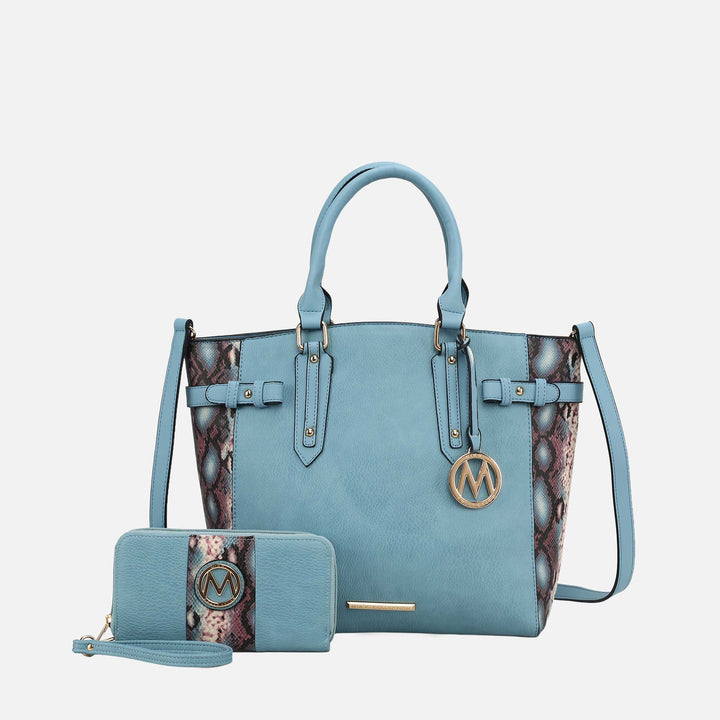 Wine MKF Collection By Mia K Joelle Tote Bag With Wallet