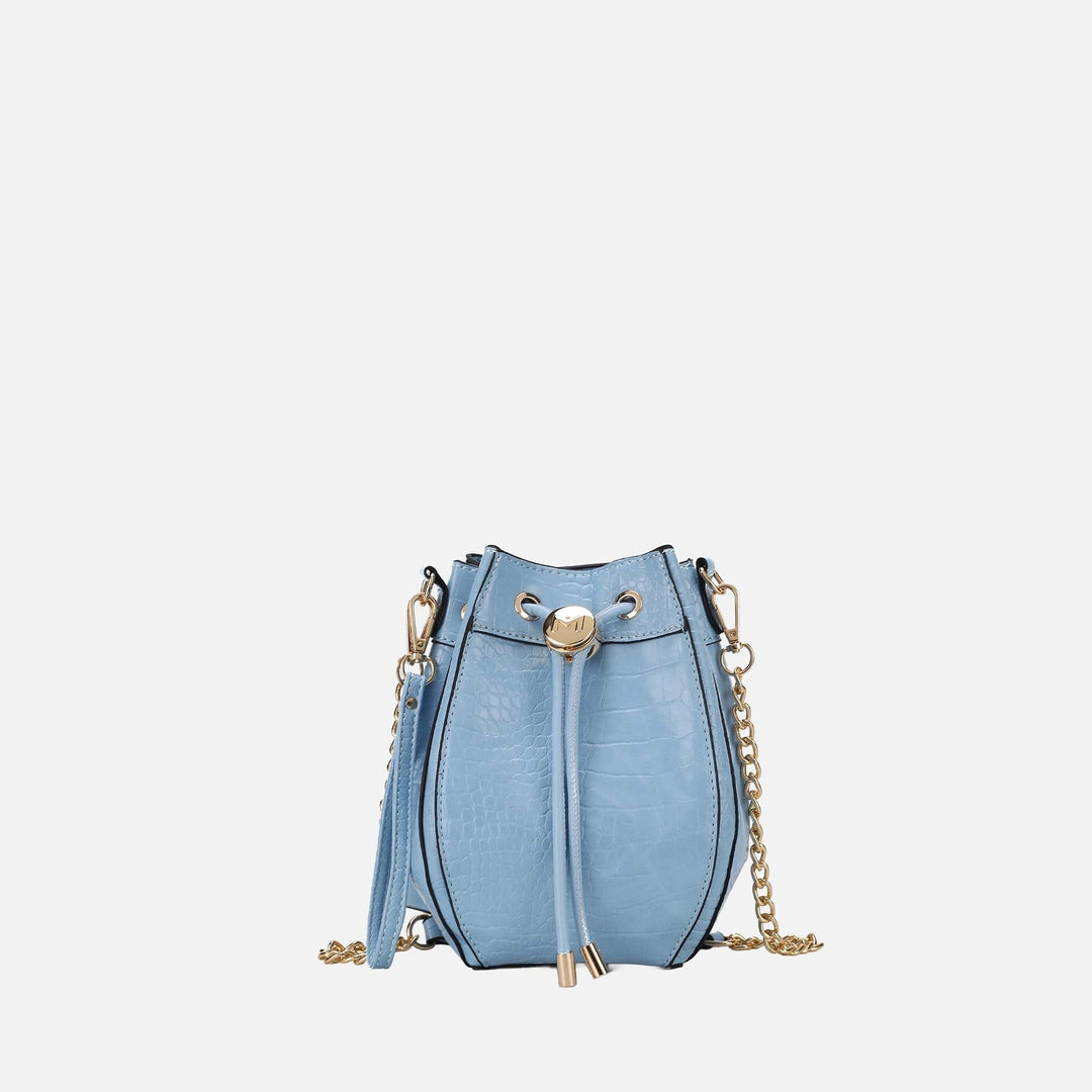 Wine MKF Collection By Mia K Cassidy Embossed Bucket Bag
