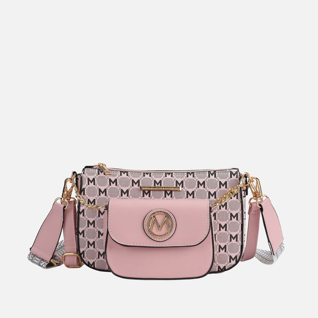 Pink MKF Collection By Mia K Ciri Double Bag