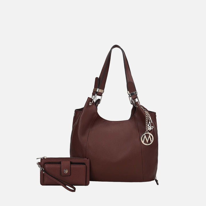 Cognac MKF Collection By Mia K Calina Shoulder Bag