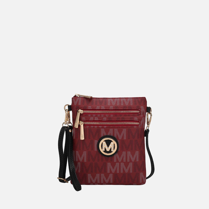 Tan MKF Collection By Mia K Gaia Milan Signature Crossbody Bag