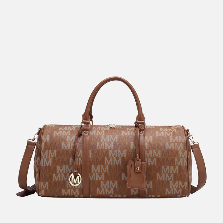 Beige MKF Collection By Mia K Jovani Signature Weekender