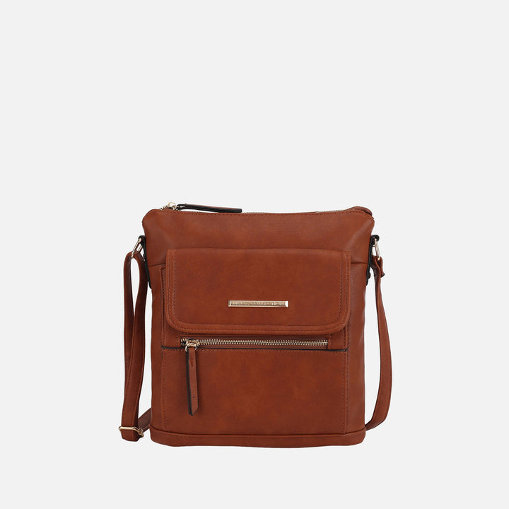 Taupe MKF Collection By Mia K Triss Crossbody Bag