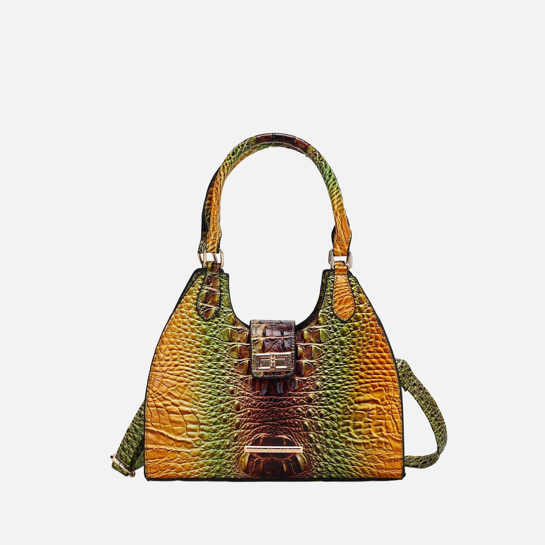 Croc Coral MKF Collection By Mia K Ava Gradient Croc Tote Bag