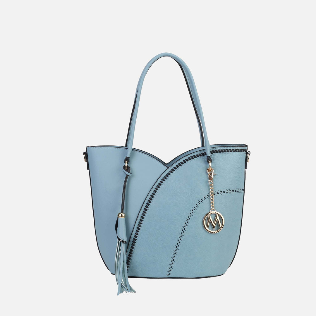 Brown MKF Collection By Mia K Imogene Shoulder Bag And Matching Wallet