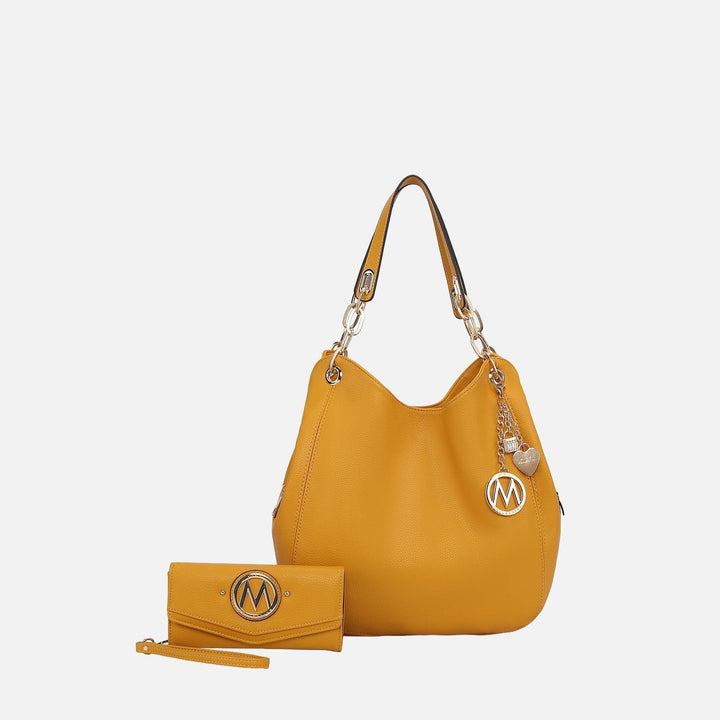MKF Collection By Mia K Ashley Hobo Bag And Wallet Set