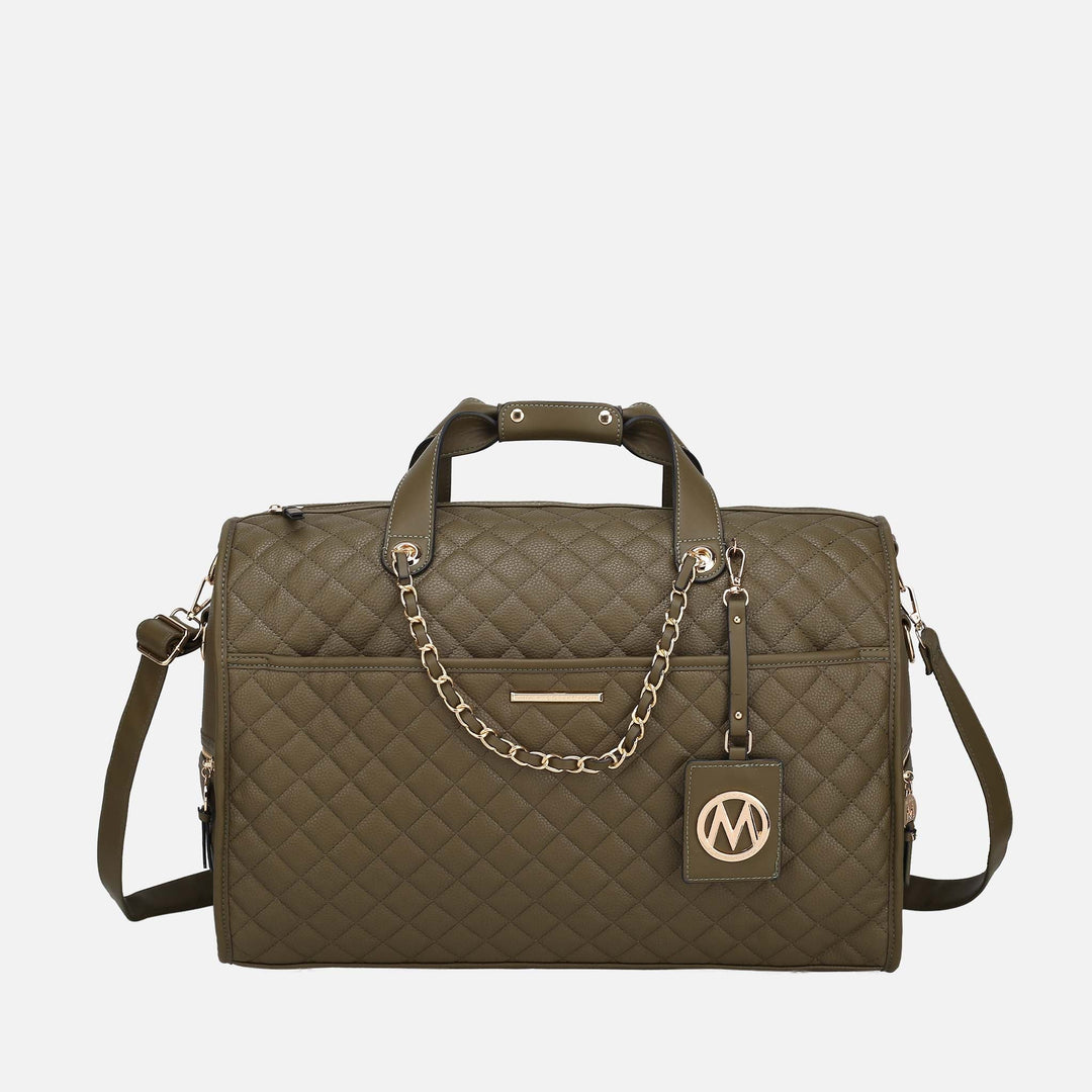 Taupe MKF Collection By Mia K Lexie Weekender Bag